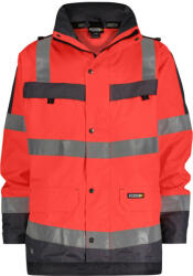 DASSY Atlantis munkavédelmi jól láthatósági kabát piros/szürke színben (3003464070B6643004XL)