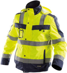 DASSY Lima munkavédelmi jól láthatósági télikabát sárga/navy színben (5001204070B6981004XL)