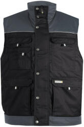 DASSY Hulst munkavédelmi mellény fekete/cementszürke színben (3500512061B6741002XL)