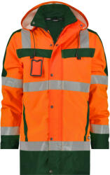 DASSY Limasol munkavédelmi jól láthatósági télikabát narancs/zöld színben (5001324070B6631002XL)