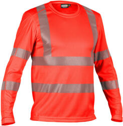 DASSY Carterville jólláthatósági munkavédelmi hosszú ujjú póló piros színben (7100374006B0606003XL)