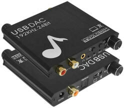 DAC USB hangkártya digitál digitális-analóg audio átalakító 192 khz-es 24 bit