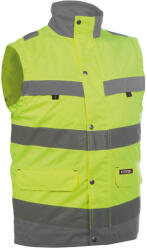 DASSY Bilbao jólláthatósági munkavédelmi mellény sárga/cementszürke színben (3501004070B694100L)