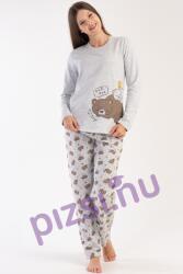 Vienetta Hosszúnadrágos macis flanel női pizsama (NPI6118 L)
