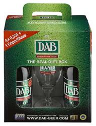 DAB Original Pack (díszdoboz 4 X 0, 33 L üveg+1 Pohár)