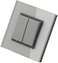 Smarthugo szürke üvegkeretes csillárkapcsoló - 105 (sh201104)