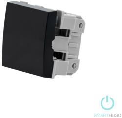 Smarthugo egypólusú fekete villanykapcsoló betét - 101 (sh100122)