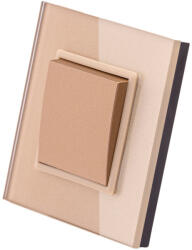 Smarthugo egypólusú arany üvegkeretes villanykapcsoló - 101 (sh101103)