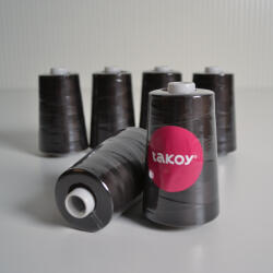 Takoy Overlock / coverlock poliészter cérna TKY 5000 - sötétbarna