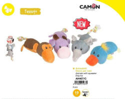 Camon Állatformás sípolós textil játékok kutyáknak 19 cm - Camon - unipet
