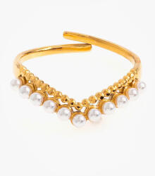 LAAVA Aranyozott gyűrű gyöngyökkel (állítható méret) - laava - 5 490 Ft