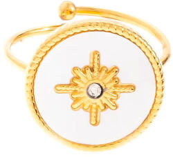 LAAVA Gyöngyházas aranyozott gyűrű (állítható méret) - laava - 4 990 Ft