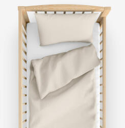 Goldea lenjerie pătuț din 100% bumbac - latte 100 x 135 și 40 x 60 cm Lenjerie de pat
