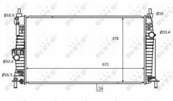 NRF hűtő, motorhűtés NRF 59068 (59068)