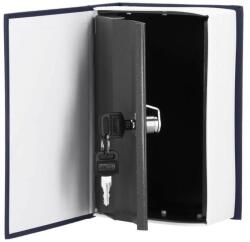 SPRINGOS Seif, caseta valori, cutie metalica cu cheie, portabila, tip carte, albastru, 11.5x5.5x18 cm, Springos (HA5045) - jollymag