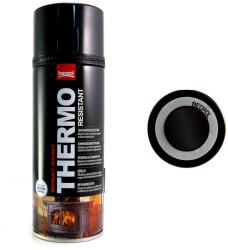 Beorol Vopsea spray acrilic rezistent la temperatura 600 grade, negru-Black Nero 400ml (740005) - jollymag