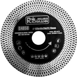 RICHMANN Disc diamantat turbo subtire, dublu segmentat, placi ceramice, taiere umeda si uscata, 125x22.23x1.3 mm, Richmann Exclusive (C4859) - jollymag