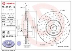BREMBO féktárcsa BREMBO 09.9586. 1X (09.9586.1X)