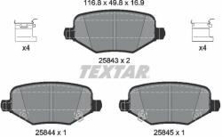 TEXTAR set placute frana, frana disc TEXTAR 2584301 (2584301)