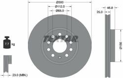 TEXTAR Disc frana TEXTAR PRO 92333103 (92333103)