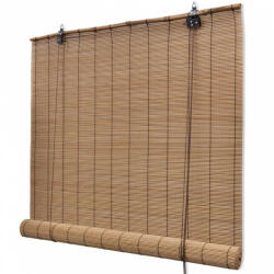 vidaXL Brown Bamboo Roller Blind (241329) - balena