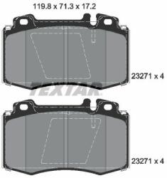 TEXTAR set placute frana, frana disc TEXTAR 2327105