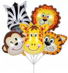 Teno Set 5 Baloane Animale Teno®, pentru Petreceri/Aniversari copii, tema junglei/safari, latex, multicolor/verde