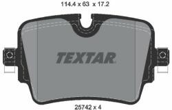 TEXTAR set placute frana, frana disc TEXTAR Q+ 2574201 (2574201)