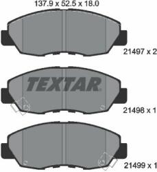 TEXTAR set placute frana, frana disc TEXTAR 2149701 (2149701)