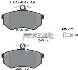 TEXTAR set placute frana, frana disc TEXTAR 2066922 (2066922)