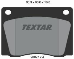 TEXTAR set placute frana, frana disc TEXTAR 2002701 (2002701)