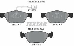 TEXTAR set placute frana, frana disc TEXTAR Q+ 2322201 (2322201)