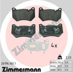 ZIMMERMANN set placute frana, frana disc ZIMMERMANN 26196.160. 1 (26196.160.1)