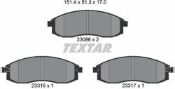 TEXTAR set placute frana, frana disc TEXTAR 2308601 (2308601)