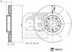 Febi Bilstein Disc frana FEBI BILSTEIN 186033 (186033) - automobilus