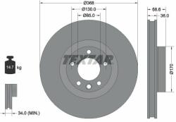 TEXTAR Disc frana TEXTAR PRO 92213603 (92213603)