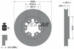 TEXTAR Disc frana TEXTAR 92074700