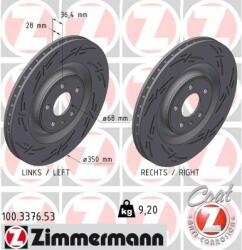 ZIMMERMANN Disc frana ZIMMERMANN BLACK Z 100.3376. 53 (100.3376.53)