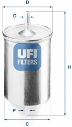 UFI filtru combustibil UFI 31.718. 00 (31.718.00)