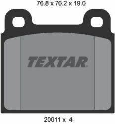 TEXTAR set placute frana, frana disc TEXTAR 2001104 (2001104)