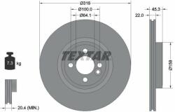 TEXTAR Disc frana TEXTAR PRO 92255003 (92255003)