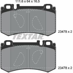 TEXTAR set placute frana, frana disc TEXTAR Q+ 2347801 (2347801)
