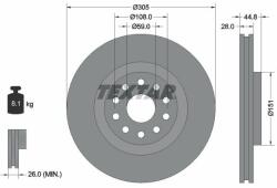 TEXTAR Disc frana TEXTAR 92115800 (92115800)