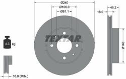 TEXTAR Disc frana TEXTAR 92063200 (92063200)