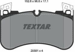 TEXTAR set placute frana, frana disc TEXTAR Q+ 2058101 (2058101)