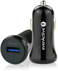 everActive CC-10 CAR CHARGER USB QUICK CHARGE 3.0 18W Negru (CC-10)
