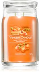 Yankee Candle Signature üveg 2 kanóc Farm Fresh Peach 567 g