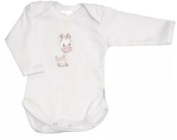 Babastar hosszú ujjú pamut body (74) Zsiráf It's a boy! fehér - babastar