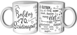 Nevesajándék Boldog 70 Szülinapot 300 ml B615