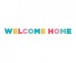  Üdvözlőfüzér "Welcome Home" 250 cm